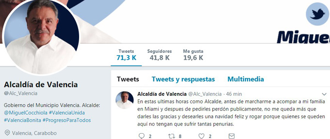 ¡Polémica! Hackearon Twitter de la Alcaldía de Valencia (+tuits)