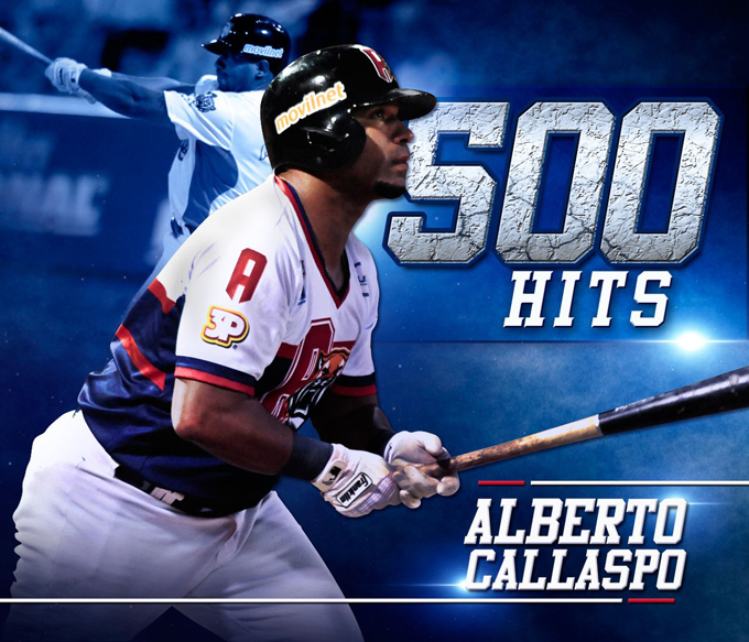 ¡Y va por más! Alberto Callaspo alcanzó los 500 hits en la LVBP