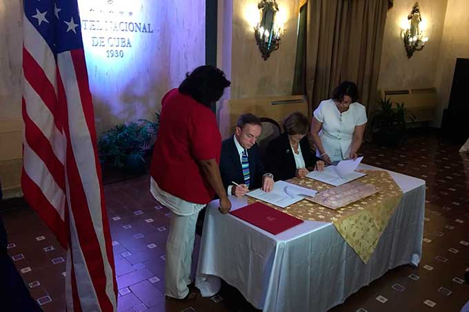 Universidad de Harvard y Cuba firmaron un acuerdo de colaboración