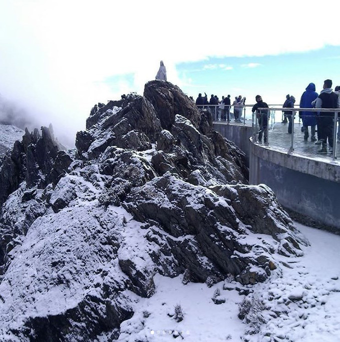 ¡Qué belleza! Nieve arropó el Pico Espejo de Mérida (+fotos)