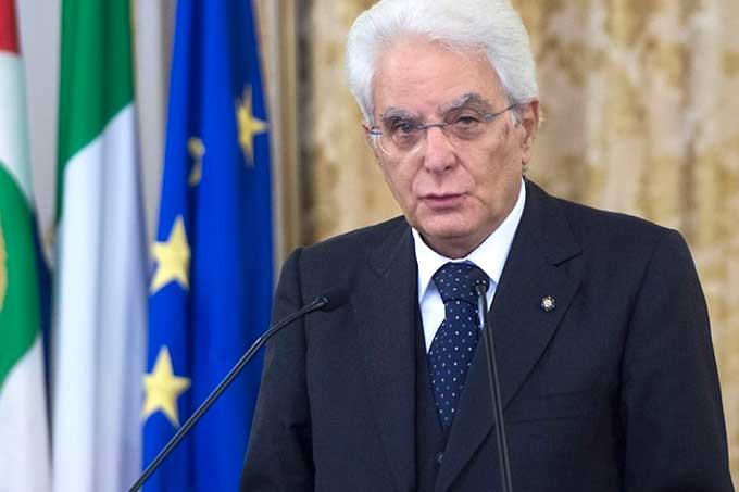 Presidente de Italia Sergio Mattarella disolvió el Parlamento del país