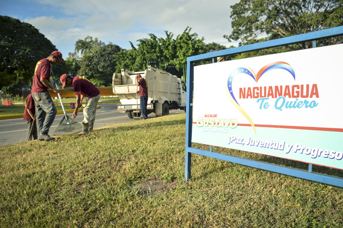 Alcaldía efectuó jornada de limpieza “Naguanagua Te Quiero” en Año Nuevo