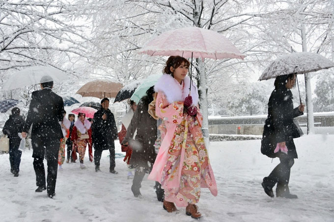 Este lunes cerca de 300 vuelos fueron suspendidos en Japón por fuerte nevada