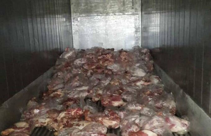 Incautaron 4 mil kilos pernil en Ciudad Bolívar