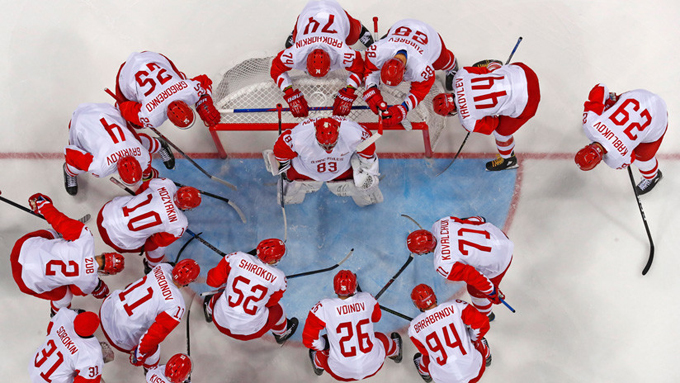 Equipo ruso de hockey sobre hielo llegó a la final de los JJ.OO.