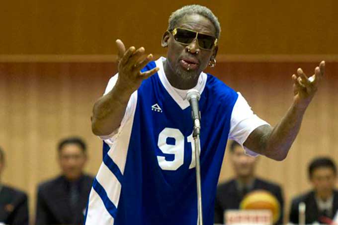 ¡Salvado! Ex estrella de la NBA Dennis Rodman en libertad condicional