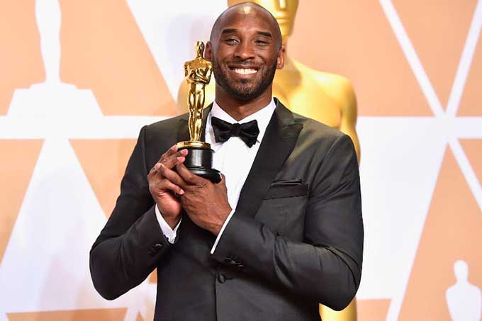 ¡Triunfador! Exjugador de la NBA Kobe Bryant ganó premio Oscar