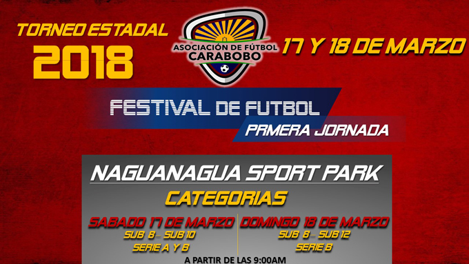 Torneo Estadal 2018 Copa “Fundadeporte” empezará este sábado