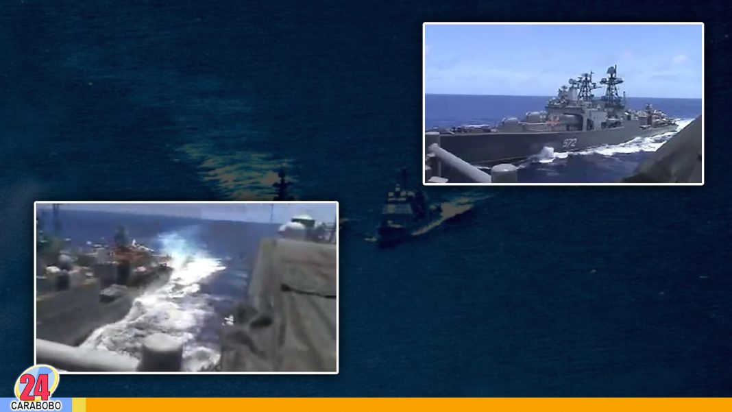 Buques de Guerra de Estados Unidos y Rusia cerca de chocar en el mar - Noticias 24 Carabobo