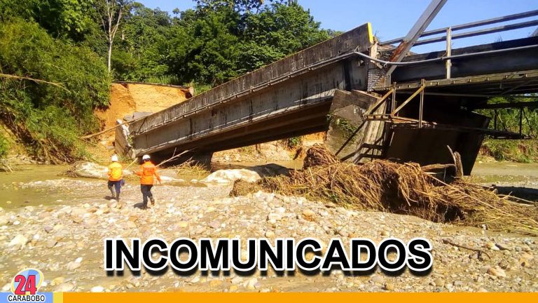 Mérida y Táchira están incomunicados por derrumbe de un puente