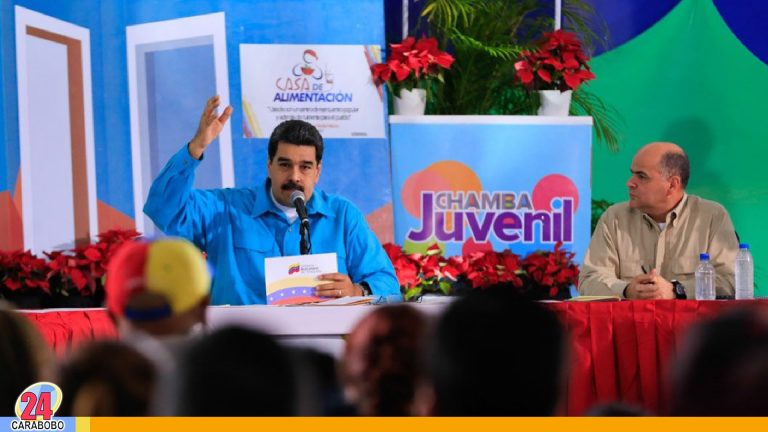 Nicolás Maduro  realizó aumento del bono chamba juvenil a 32 mil