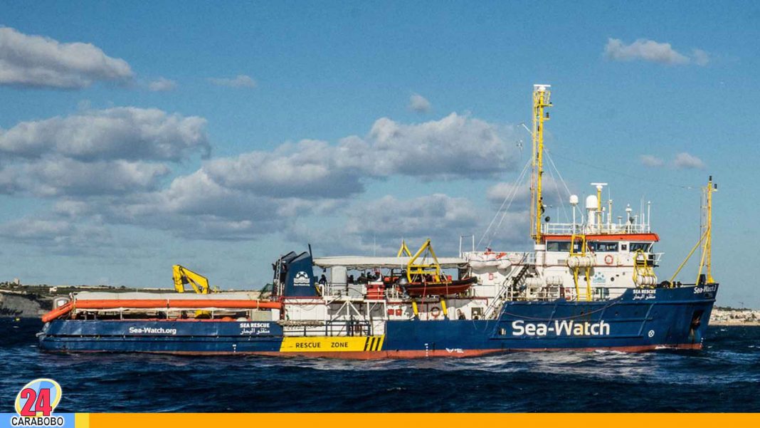 Barco humanitario Sea-Watch anunció que forzaba el bloqueo de las aguas italianas-N24C