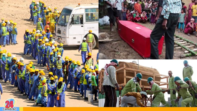 Trabajadores esclavos en construcciones de estadios para el mundial Qatar 2022
