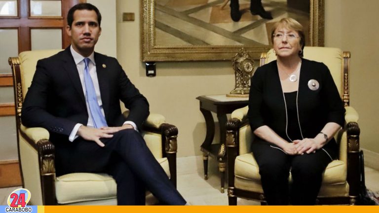 ¡Reunidos! Bachelet conversa con Juan Guaidó sobre el país