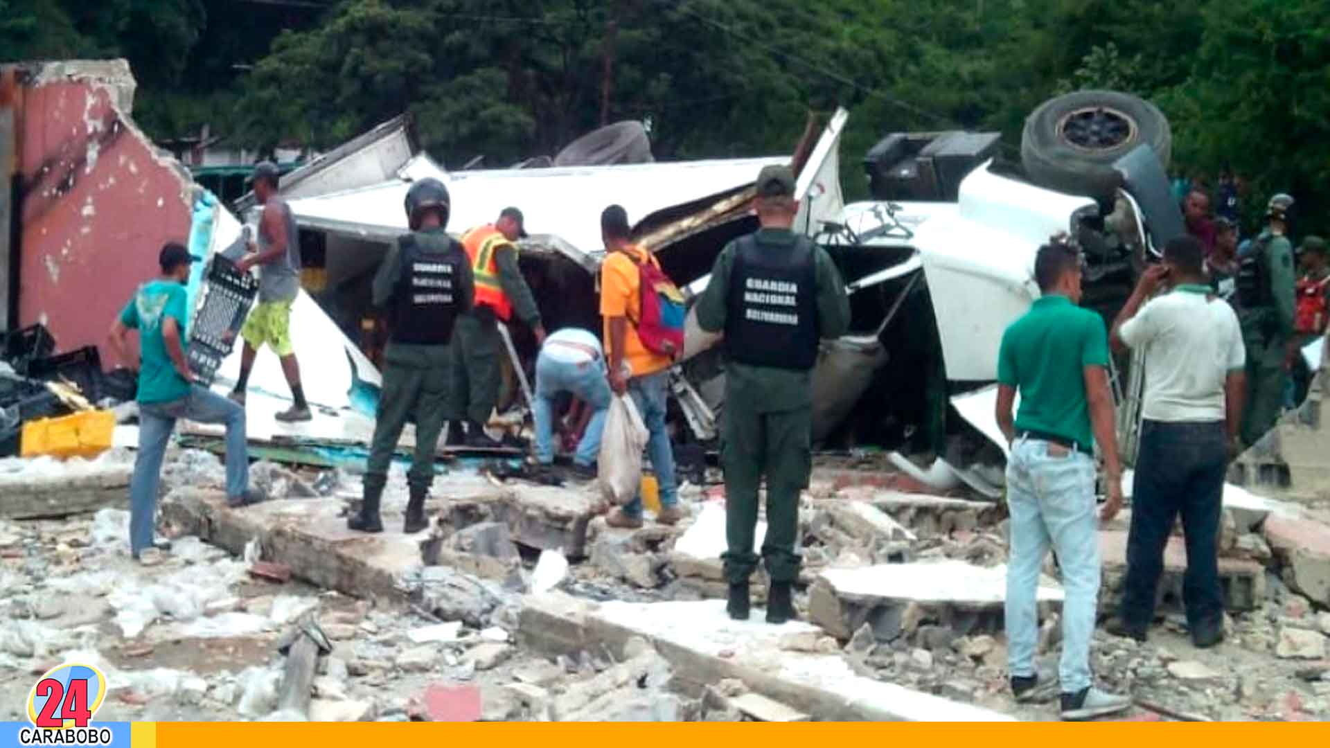 Noticias 24 Carabobo - Accidente en vía Caracas - Guarenas