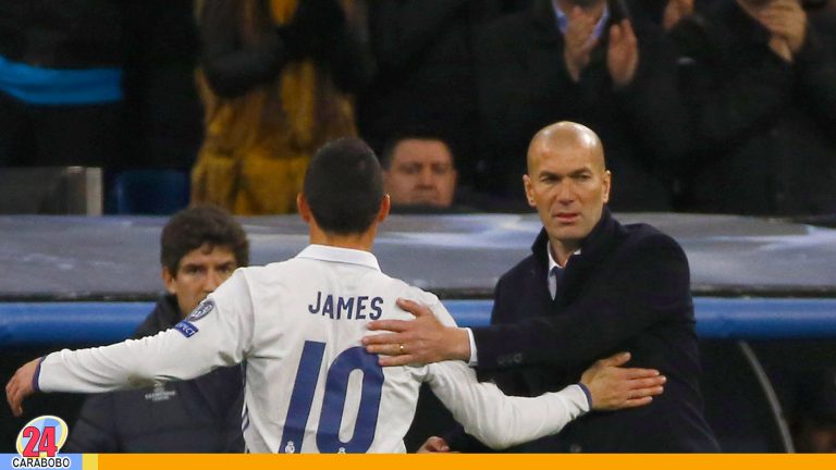Zidane dijo que el Real Madrid cuenta con James y Bale