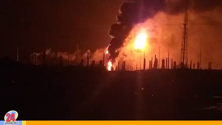 Fuerte incendio se registró en refinería de Amuay y Cardón