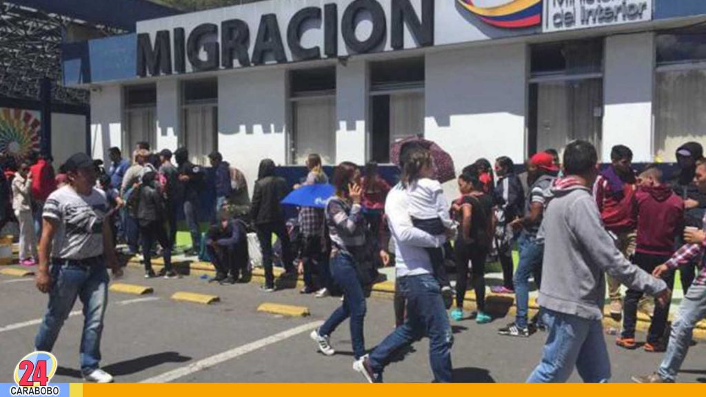 registro de inmigrantes venezolanos en Ecuador