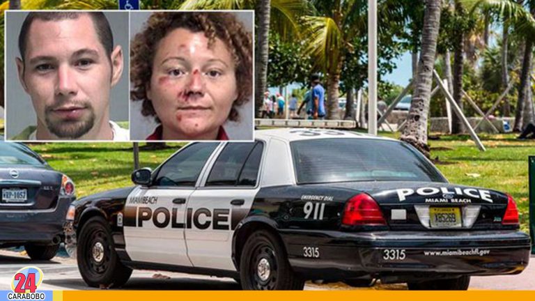 Arrestados y empiernados abordo de patrulla policial en Florida