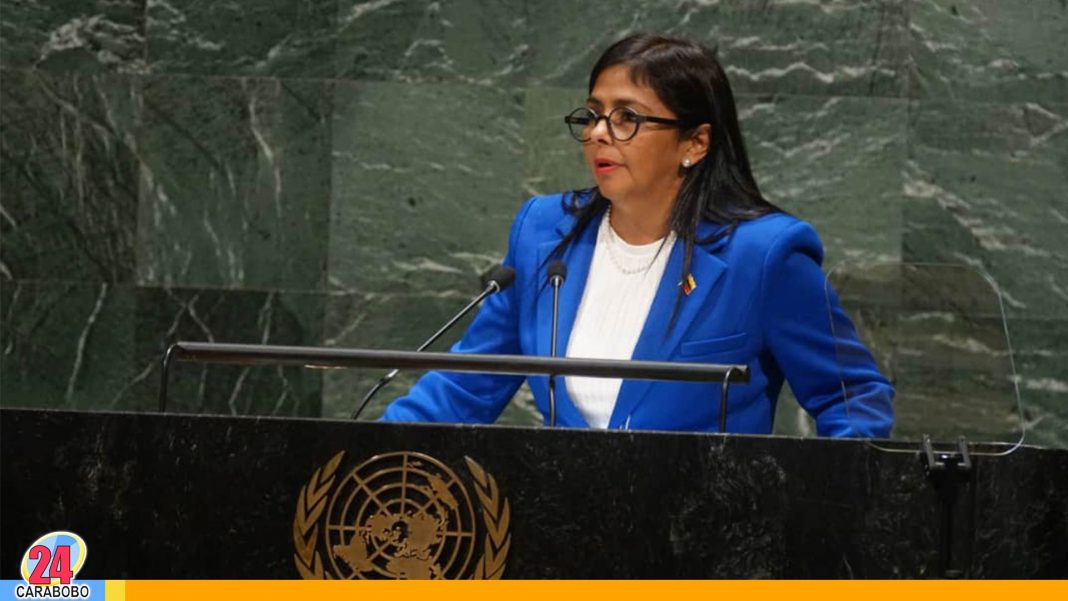 Delcy Rodríguez en la ONU