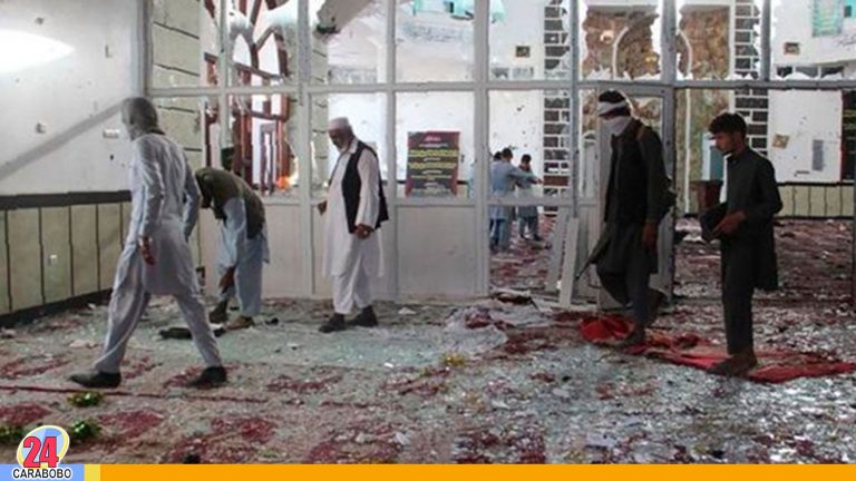 Atentado en mezquita dejó al menos 63 muertos en Afganistán