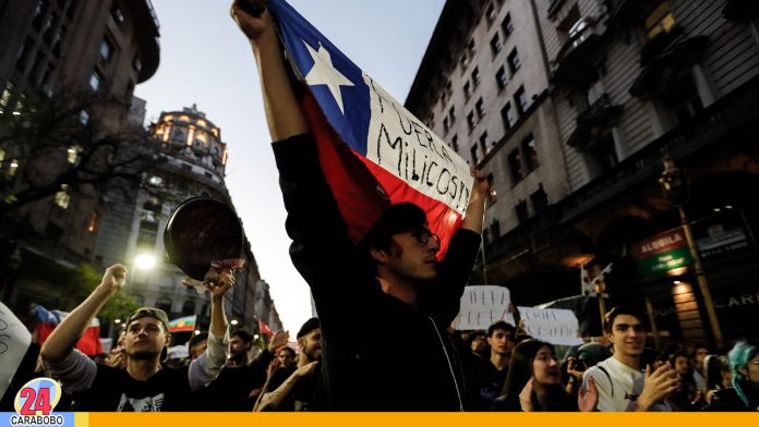 detenidos en protestas en Chile
