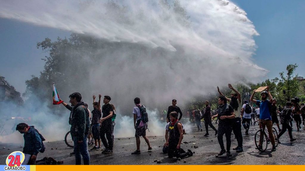 detenidos en protestas en Chile 