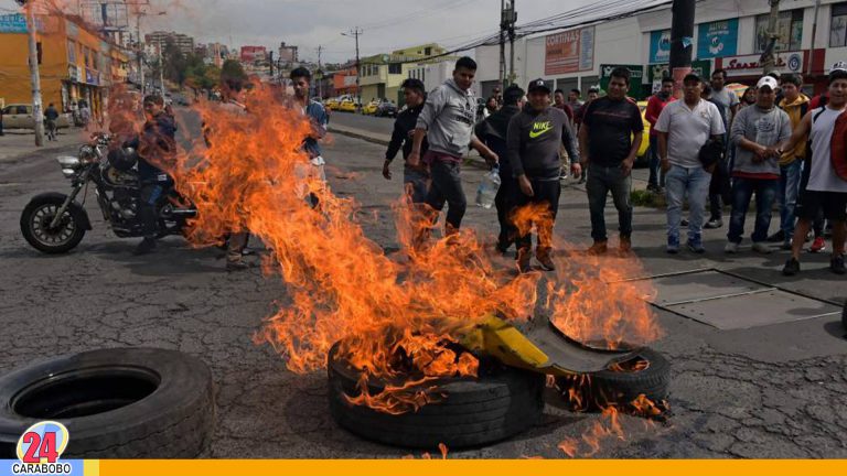 Estados Unidos rechazó protestas violentas en Ecuador