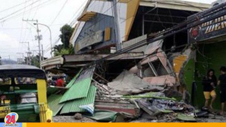 Fuerte sismo de 6.6 en Filipinas dejó al menos cinco muertos y 70 heridos