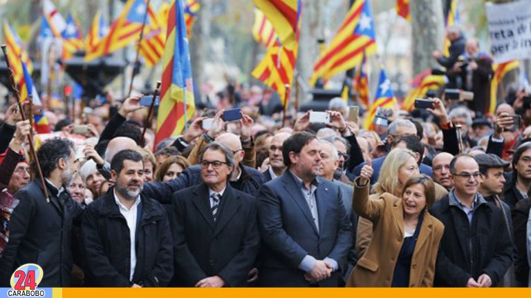 Independentistas de Cataluña condenados a 13 años de cárcel