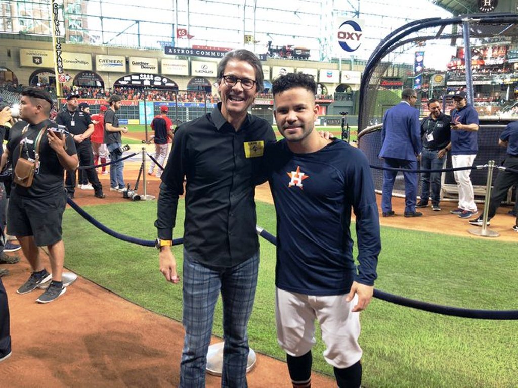 Lorenzo Mendoza visitó a Altuve en el Minute Maid Stadium
