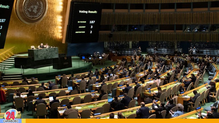 Asamblea General de ONU vota a favor de levantar bloqueo a Cuba