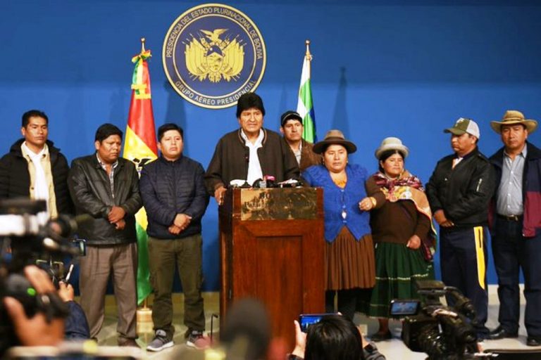 ¡Fraude! Evo Morales convocó a nuevas elecciones generales en Bolivia (+ vídeo)