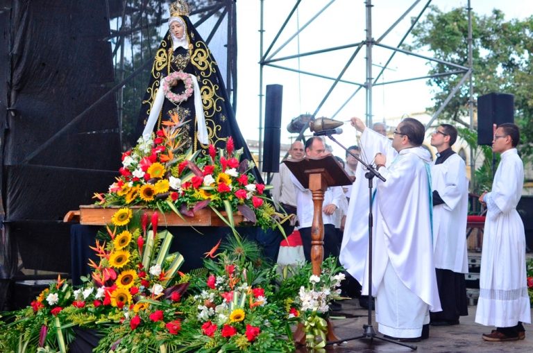 Virgen Nuestra Señora del Socorro venerada en Misa del Sur