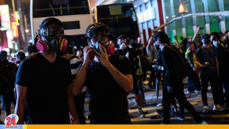 ¡Continua! Nueva jornada de protesta en Hong Kong dejó 154 detenidos