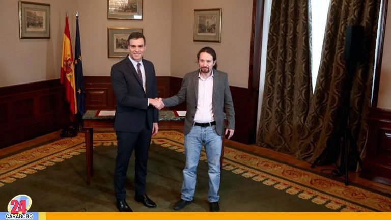 Pablo Iglesias y Pedro Sánchez firman acuerdo para formar gobierno en España