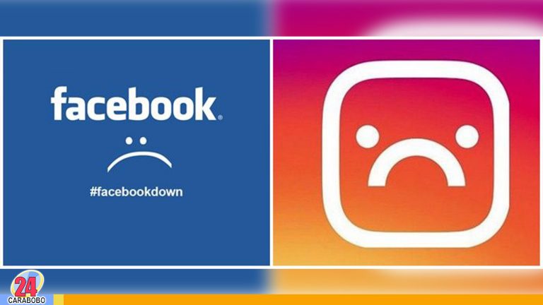 Reportan caída de Instagram y Facebook