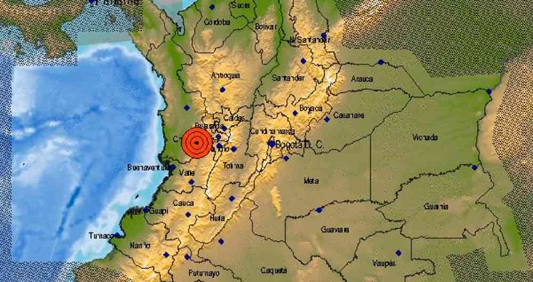 Sismo en Colombia fue de 6.0 y hasta ahora no hay daños