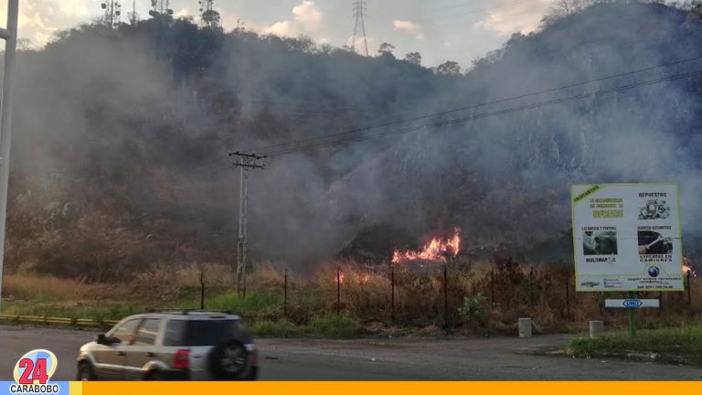 ¡Humo! Incendios forestales en Carabobo están a toda hora