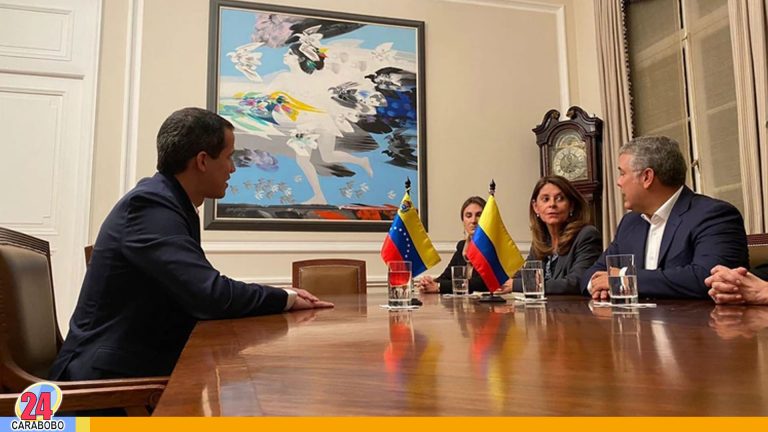 Juan Guaidó salió de Venezuela y se reunió con Iván Duque