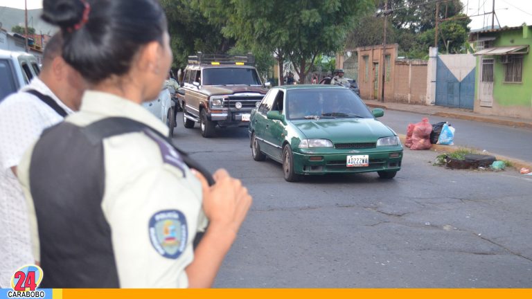 Policía de Guacara continúa con medidas de seguridad en la localidad