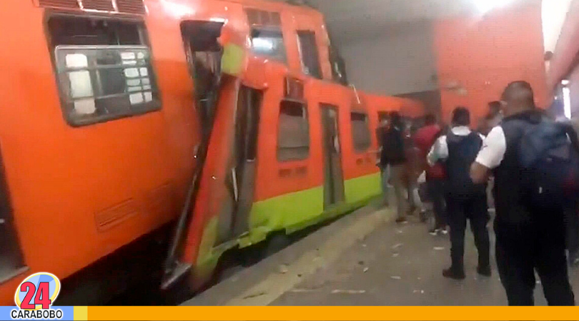 Choque de trenes en México