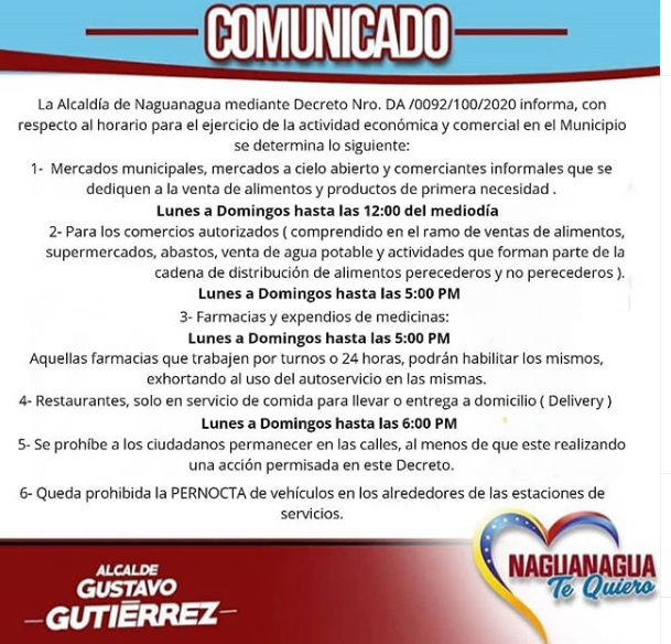 nuevo decreto en Naguanagua