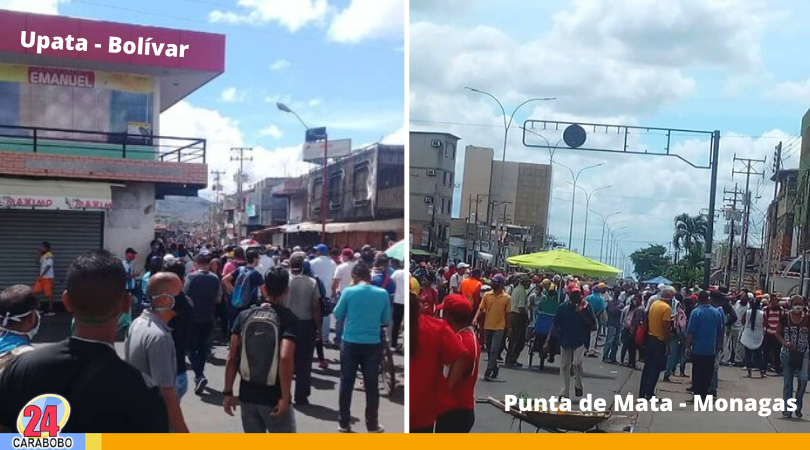 Disturbios en Bolívar y Monagas