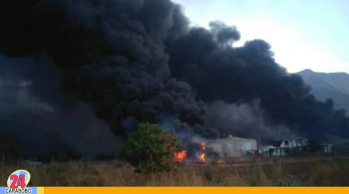 incendio en instalaciones del ferrocarril La Cabrera