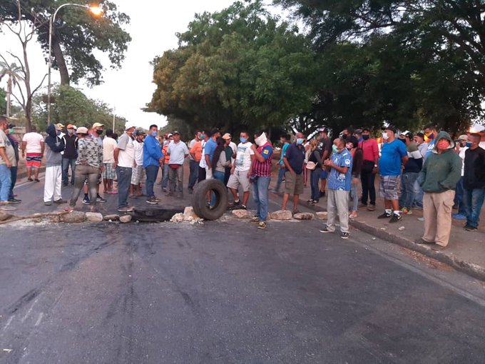 Protestas en Turmero por falta de combustible desde temprano
