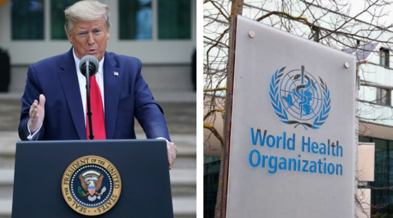 Trump anunció que EE.UU. corta relaciones con la OMS