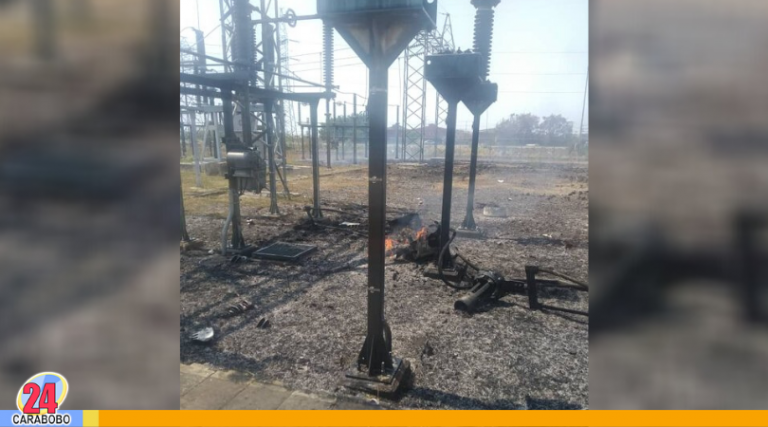 Incendio en subestación eléctrica en Carabobo afectó 70% del servicio