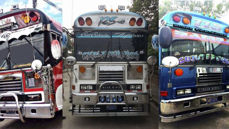 El Salvador el emporio de los autobuses decorados
