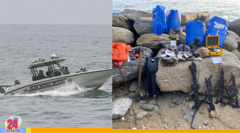 Ocho muertos y dos detenidos en intento de invasión marítima en La Guaira